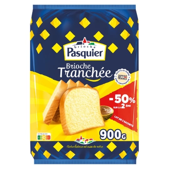 Brioche tranchée  au levain  PASQUIER