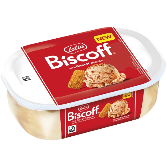 Crème Glacée avec Morceaux de Biscuits Biscoff LOTUS BISCOFF