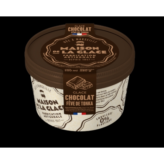 Glace en Pot Chocolat Fève de Tonka MAISON DE LA GLACE