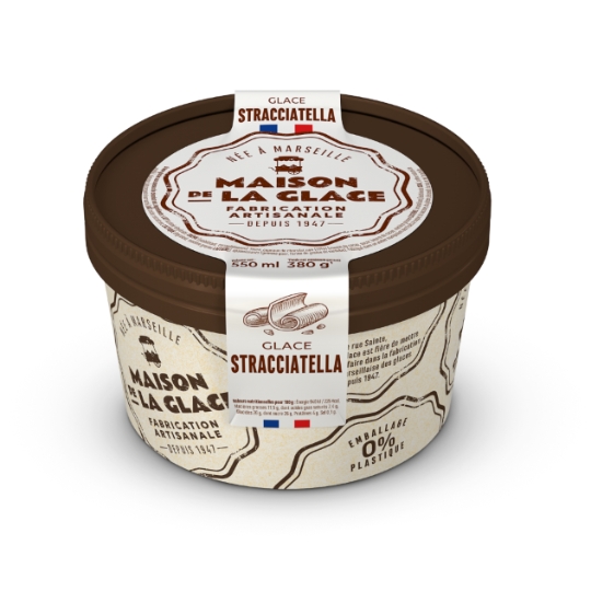 Glace en Pot Stracciatella MAISON DE LA GLACE