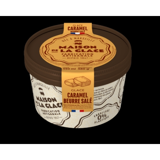 Glace caramel beurre salé MAISON DE LA GLACE