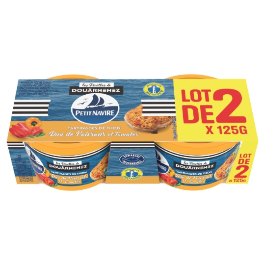 Tartinable de Thon Poivron et Tomates PETIT NAVIRE