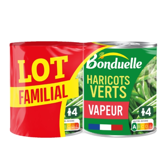 Haricots Verts Extra Fins Cuits Vapeur BONDUELLE