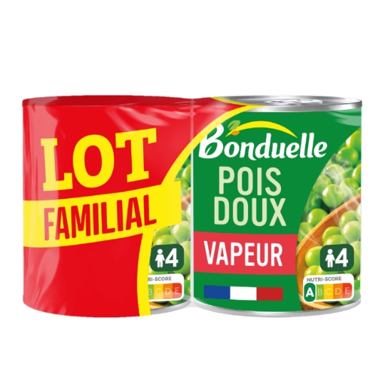 Petits Pois Extra Fondants Cuits Vapeur BONDUELLE