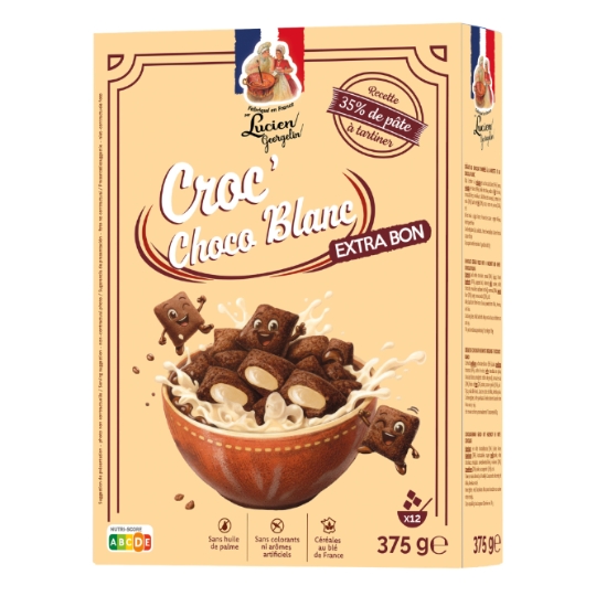 Céréales Croc' Choco Blanc Extra Bon LUCIEN GEORGELIN