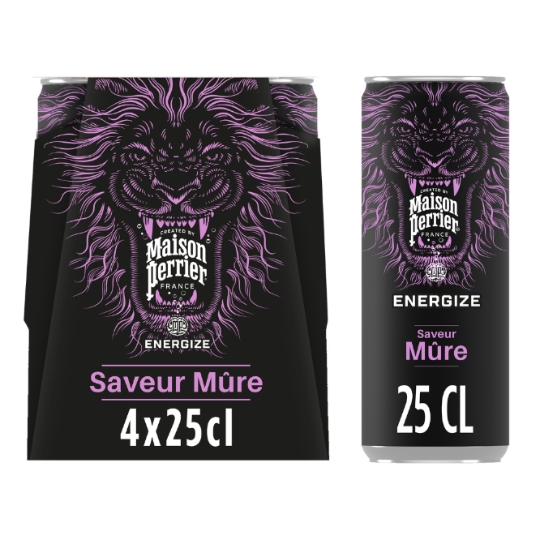 Boisson Énergisante Saveur Mûre PERRIER