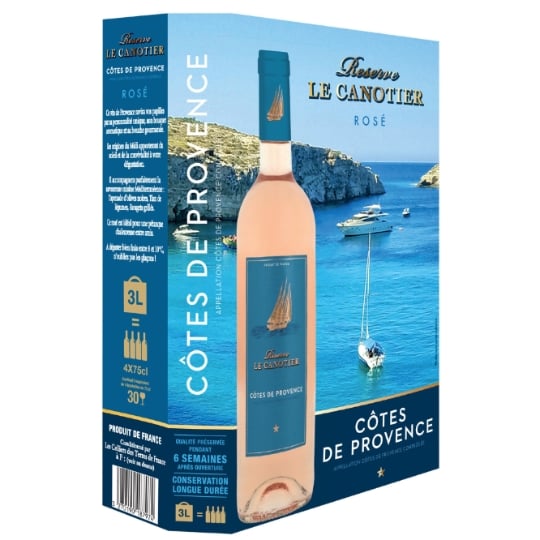 Vin Rosé A.O.P. Côtes de Provence RESERVE LE CANOTIER