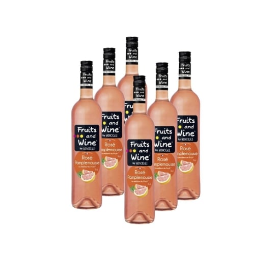 Vin Rosé de France Rosé Pamplemousse FRUITS AND WINE