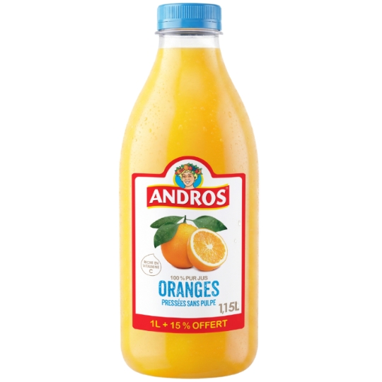 Jus D'Orange Sans Pulpe ANDROS