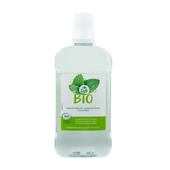 Bain de bouche  à l'eau de feuille de menthe bio CARREFOUR SOFT