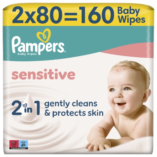 Lingettes Bébé Sensitive 2en1 PAMPERS