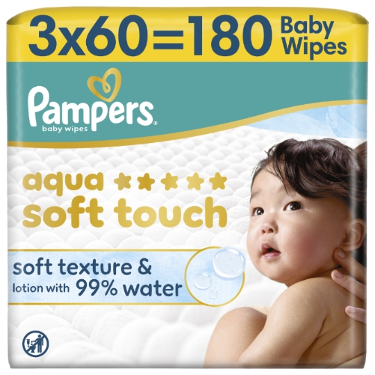 Lingette Bébé Aqua Soft Touch PAMPERS