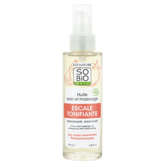 Huile Soin Massage Escale Tonifiante SO BIO ETIC