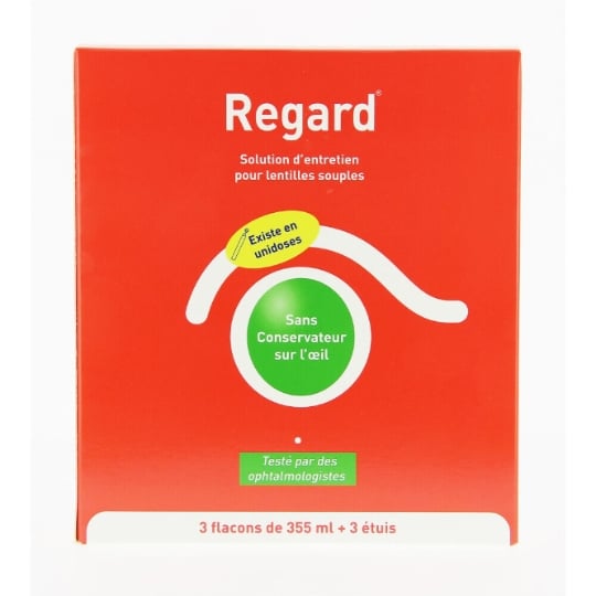 Regard Solution Multifonctions Lentilles 3 Flacons De 355ml HORUS PHARMA