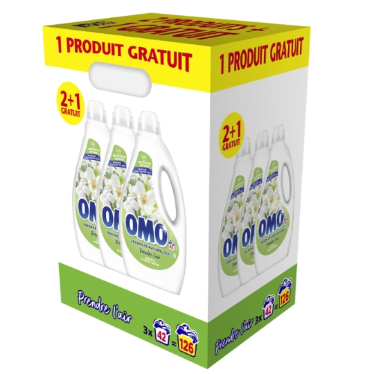 Lessive liquide Jasmin et Fleur de Coton OMO