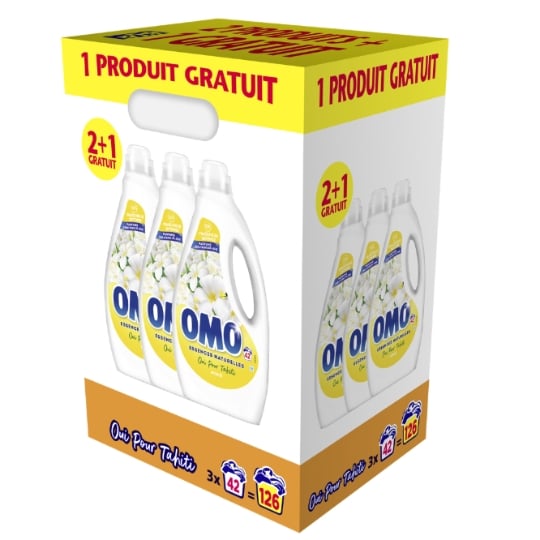 Lessive liquide au Monoï OMO