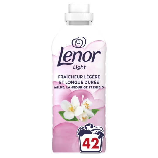 Adoucissant Light Fraîcheur Légère et Longue Durée Fleur de Jasmin LENOR