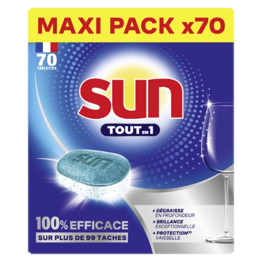 Tablettes Lave Vaisselle Tout en 1 Régulier SUN