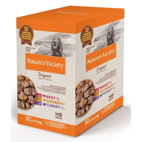 Nature's Variety Original Chien Adulte Multipack - 4 X 300 G Nature's Variety