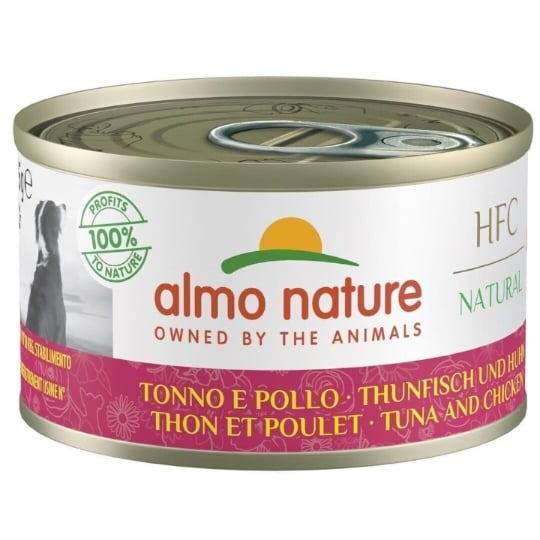 Almo Nature Chien Natural Boîte 95 G  - Thon Poulet ALMO NATURE