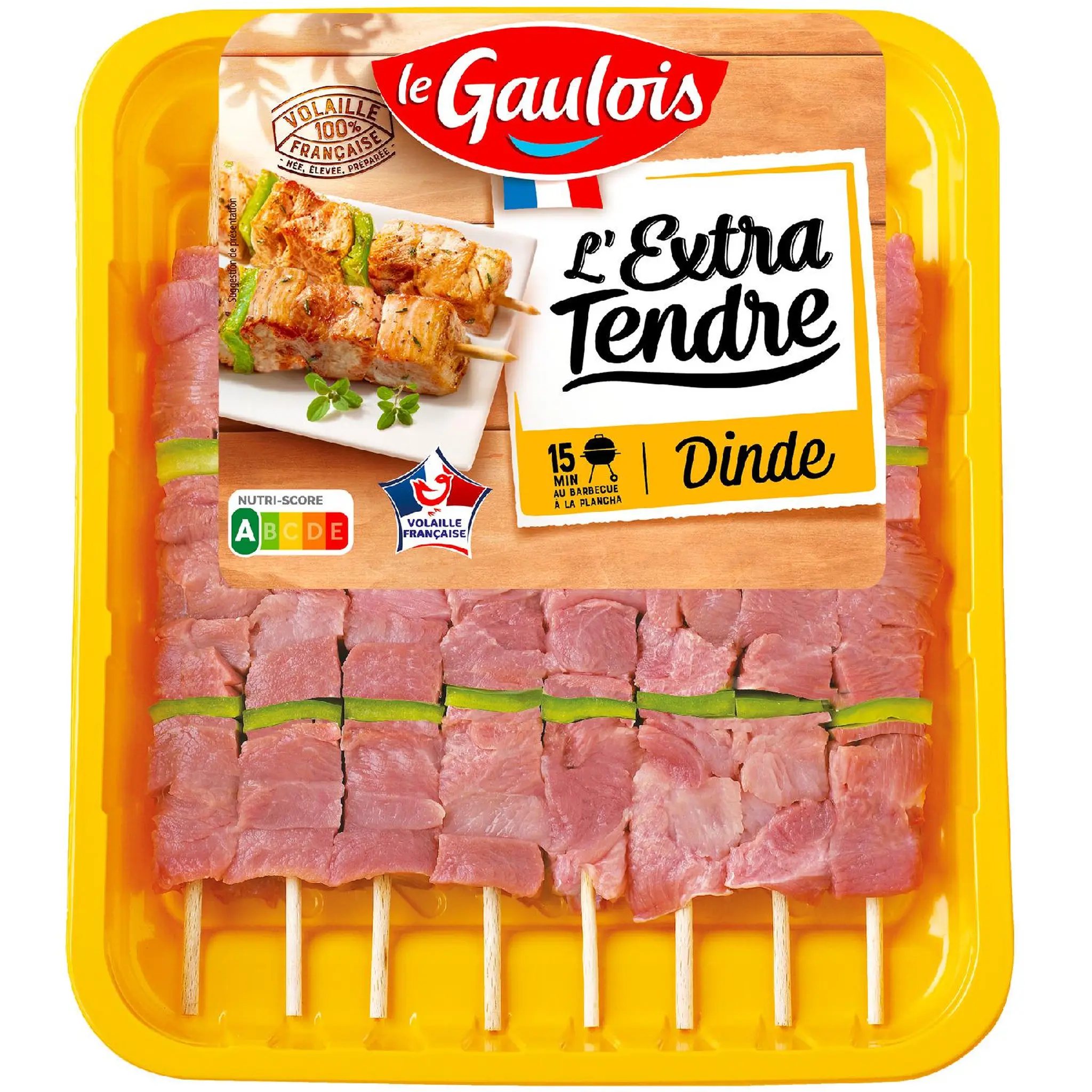 LE GAULOIS Brochettes de dinde extra tendre