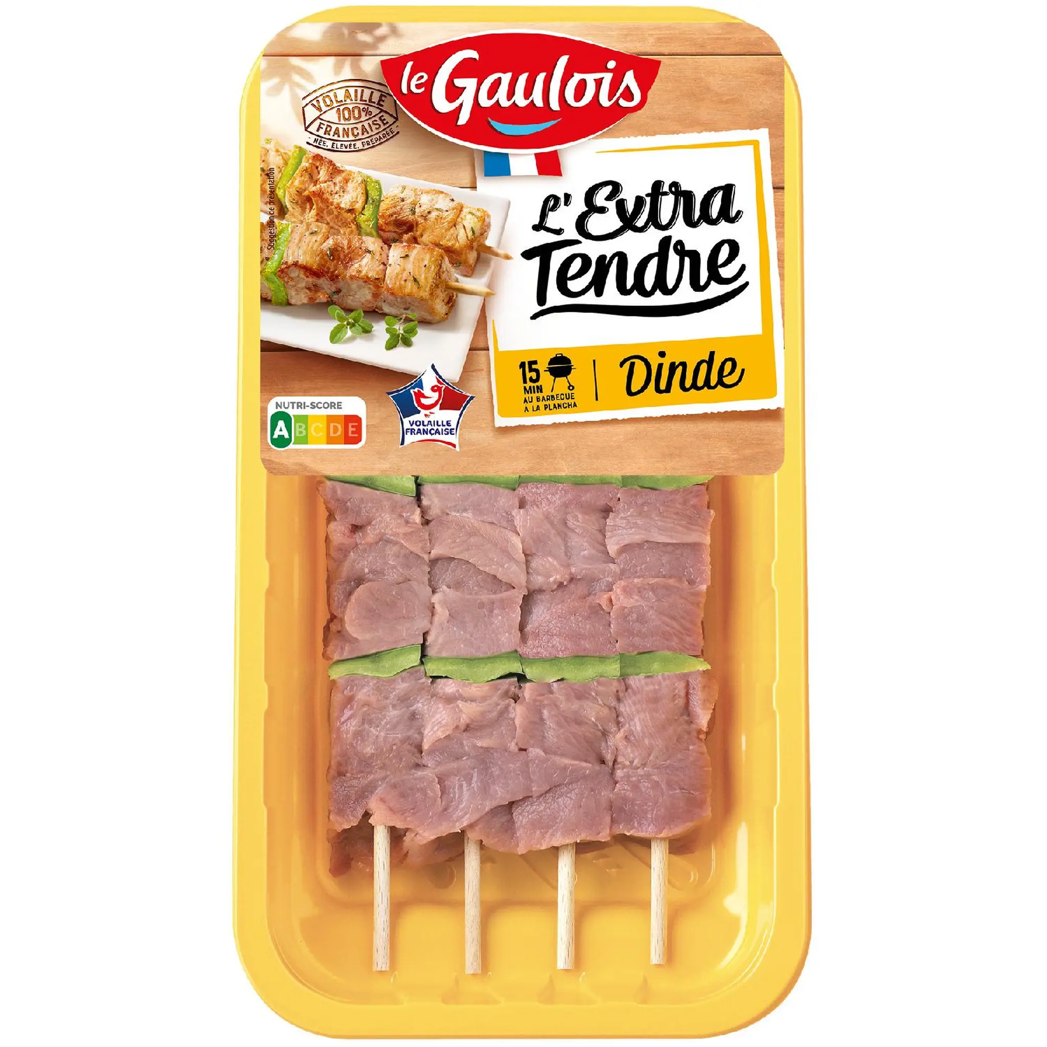 LE GAULOIS L'extra tendre brochettes de dinde