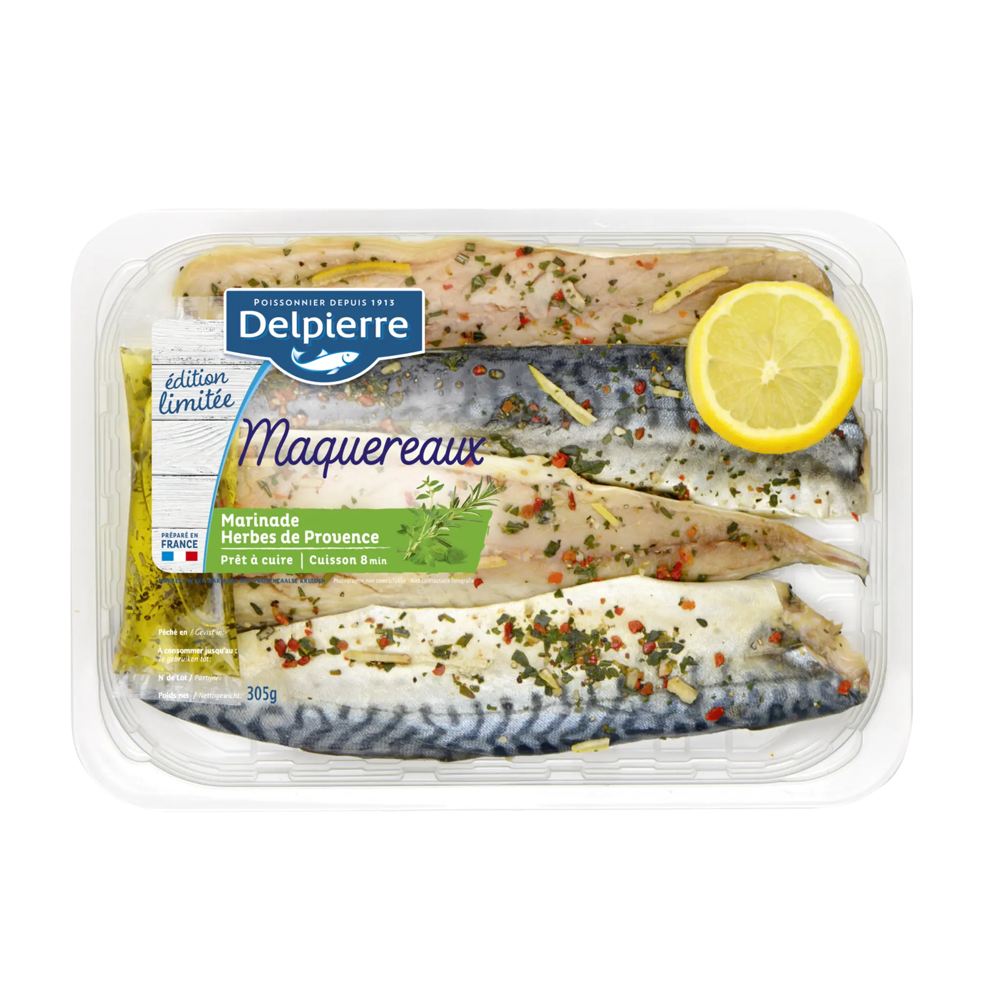 DELPIERRE Maquereaux marinade herbes de provence