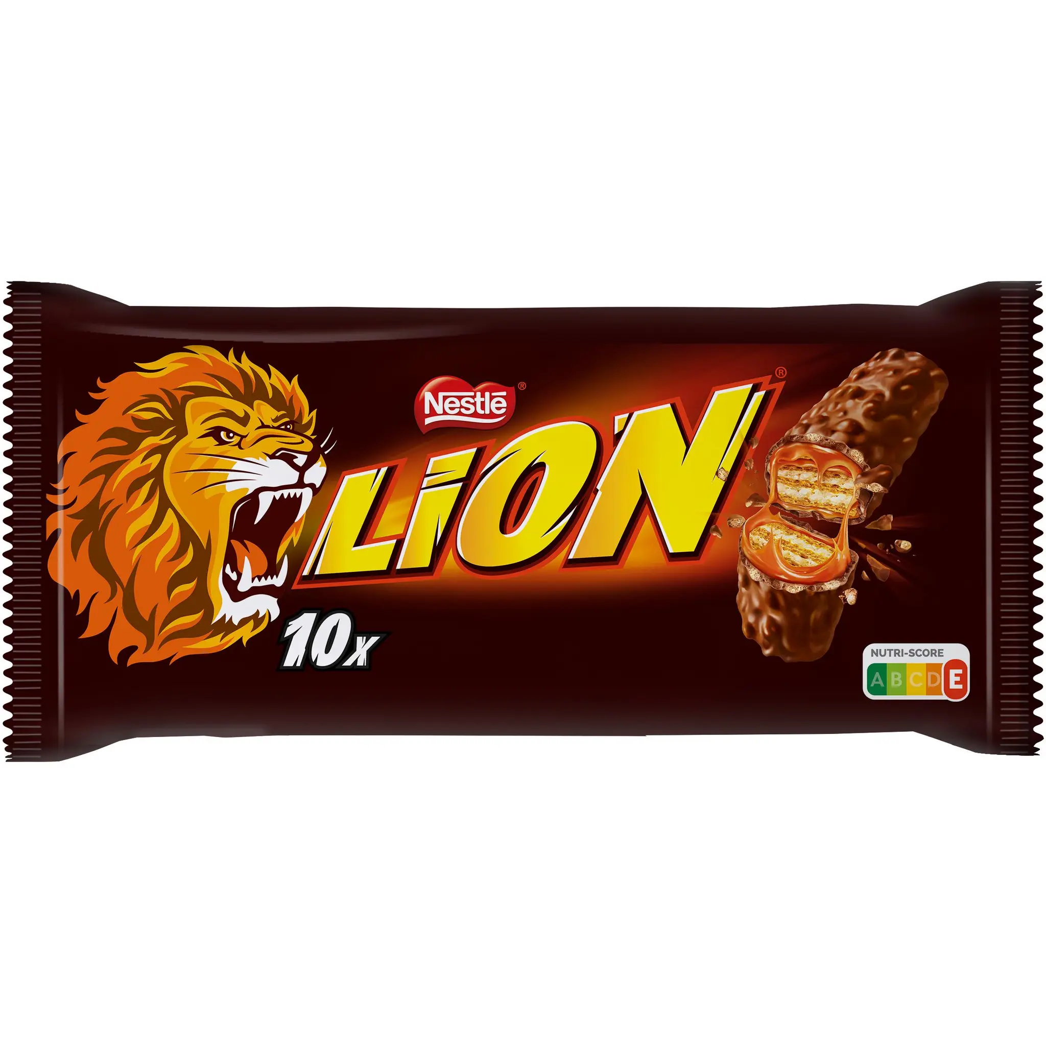 LION Barres chocolatées au caramel et céréales croustillantes