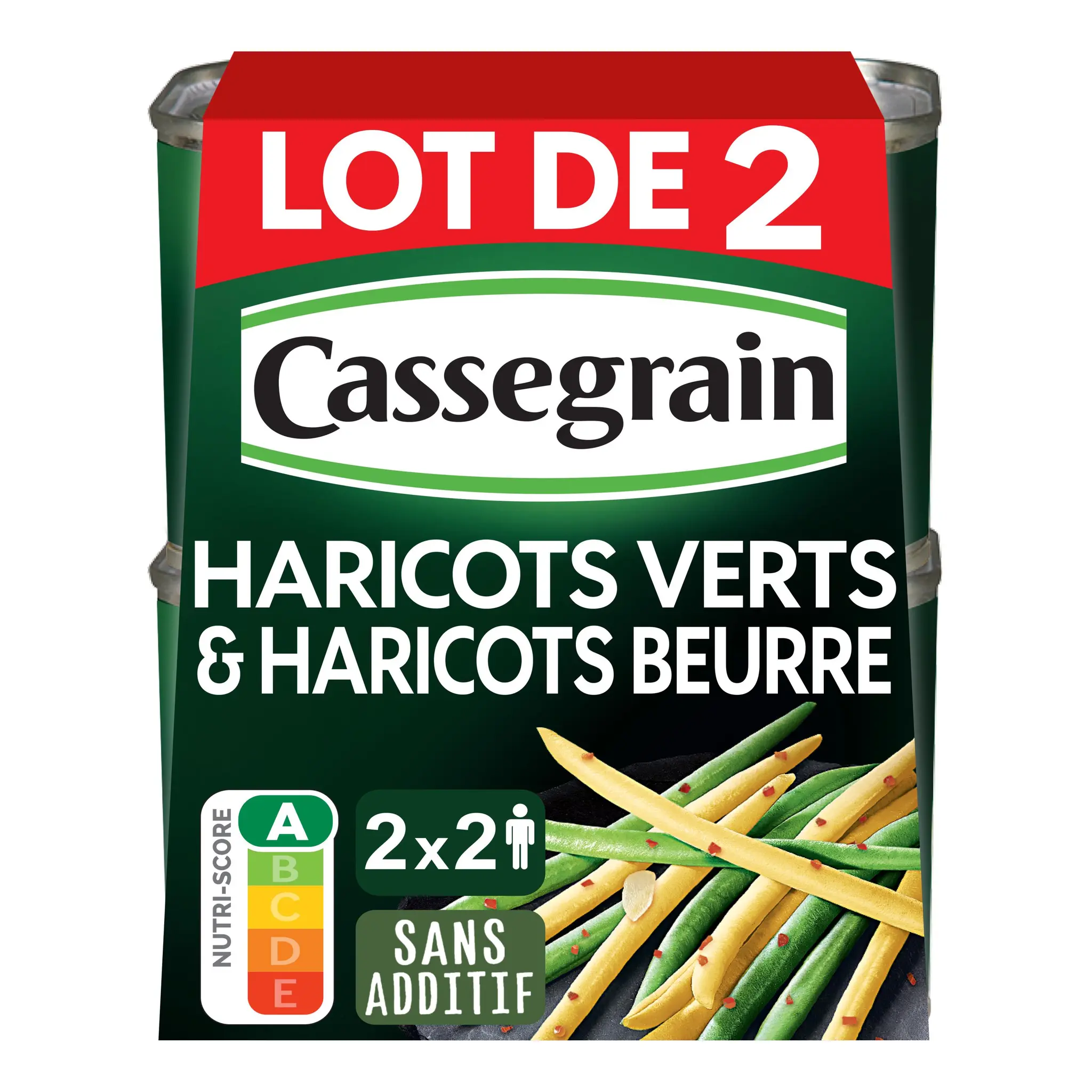 CASSEGRAIN Haricots verts et haricots beurre