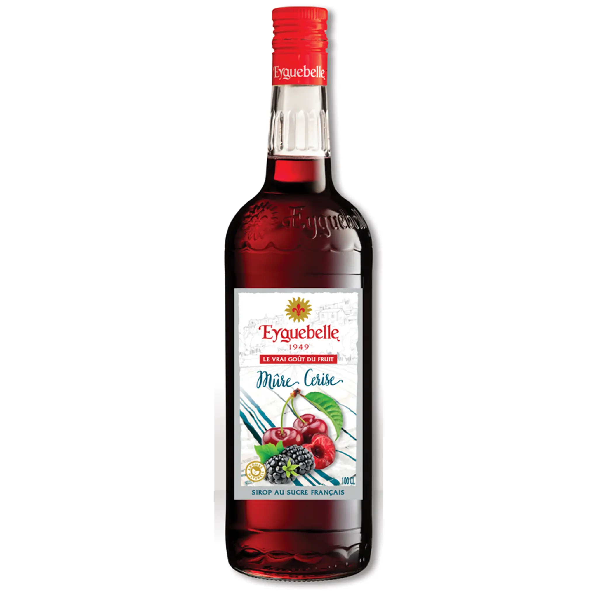 EYGUEBELLE Sirop artisanal de mûre cerise bouteille verre