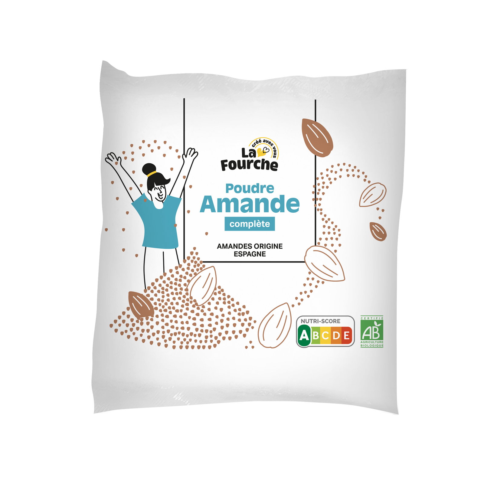 Poudre d'amande complète bio