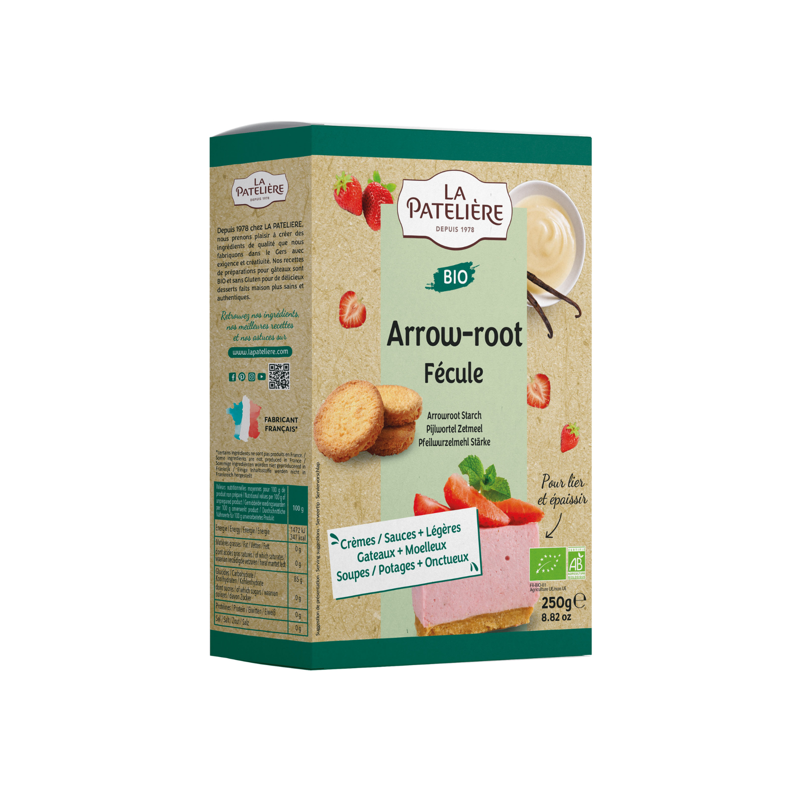 Fécule d'arrow-root bio