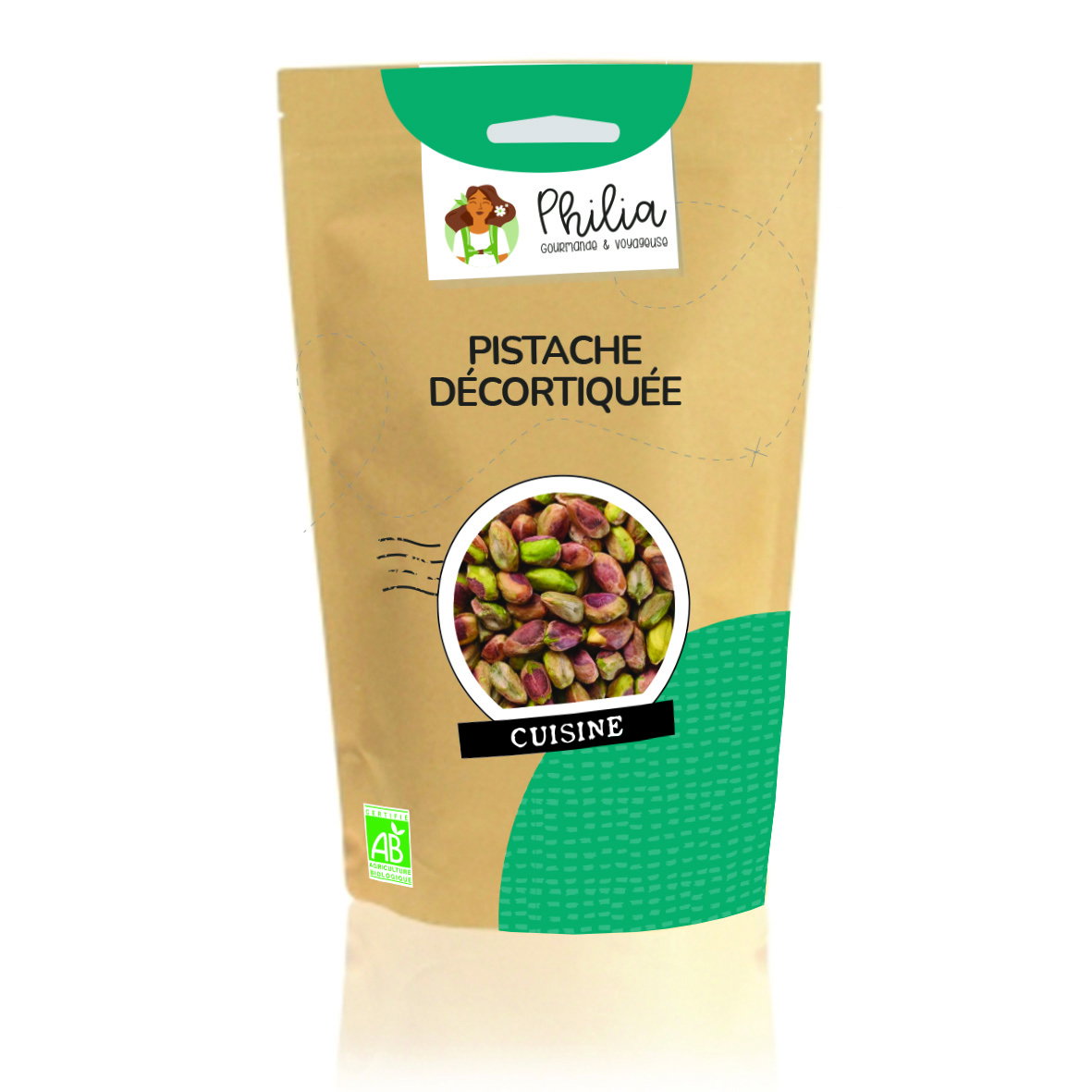 Pistaches décortiquées bio