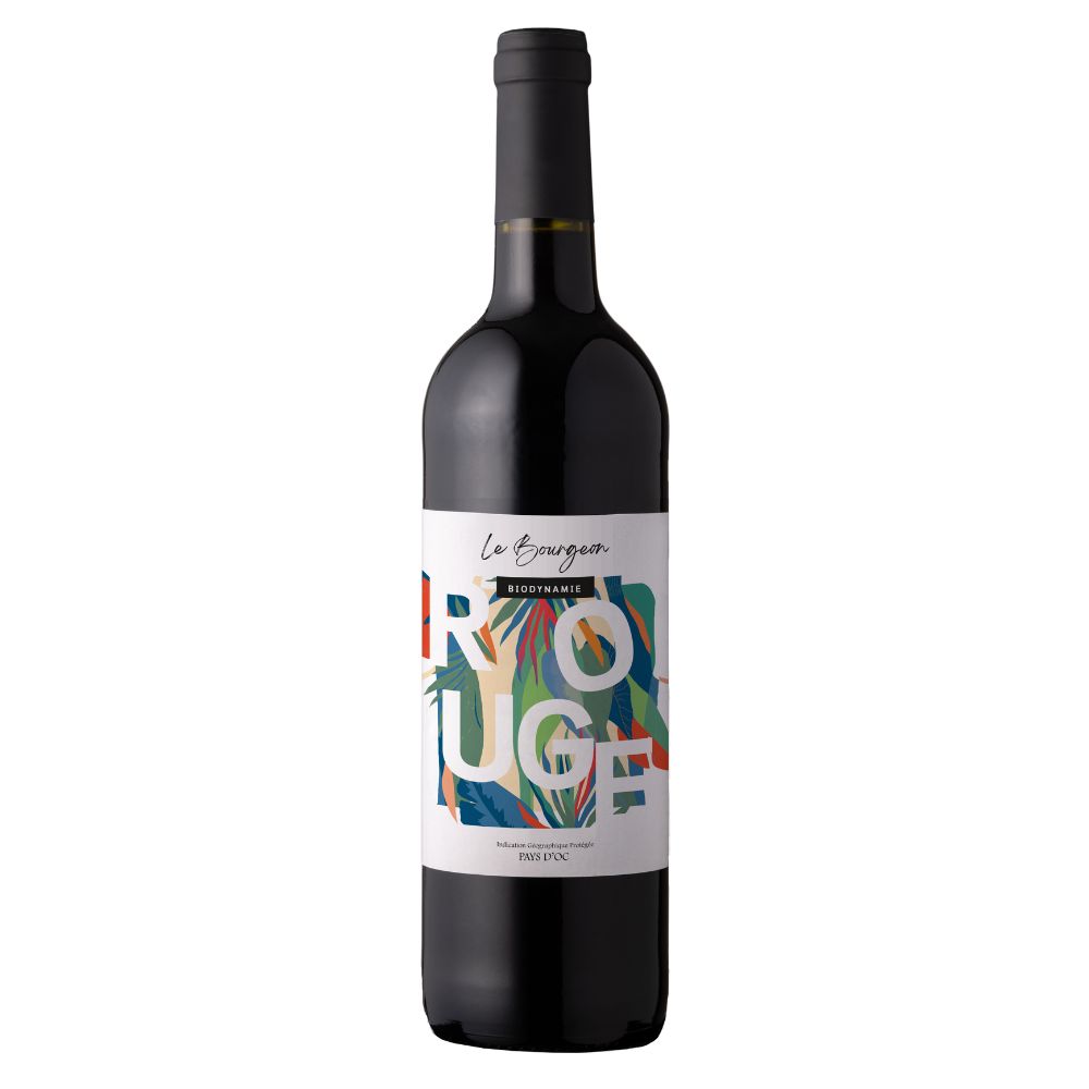 Vin rouge - IGP Pays d'Oc 100% Merlot 13° biodynamique