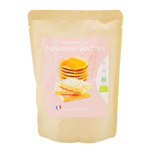 Préparation pour gaufres ou pancakes bio