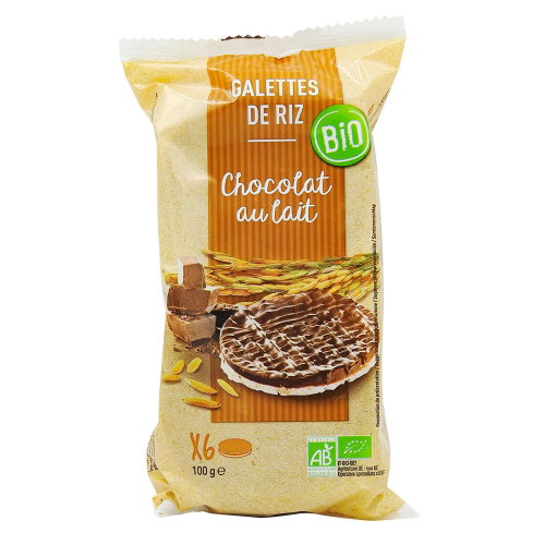 Galettes de riz chocolat lait bio