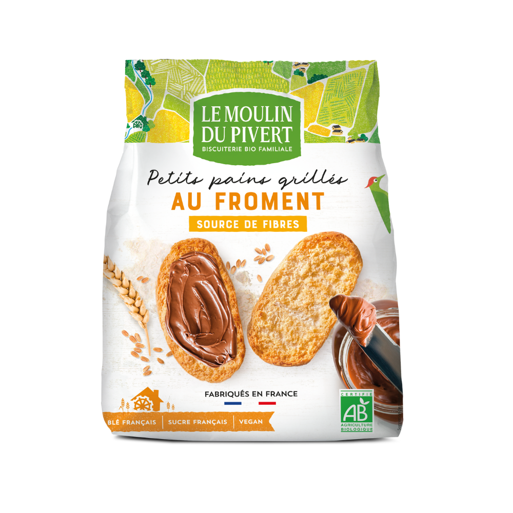Petits pains grillés au froment bio