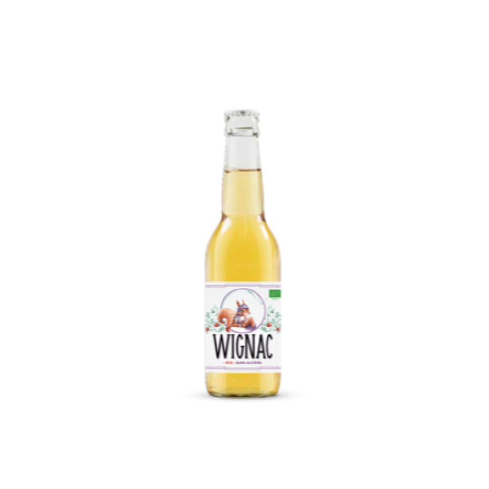 Jus de pomme pétillant sans alcool bio