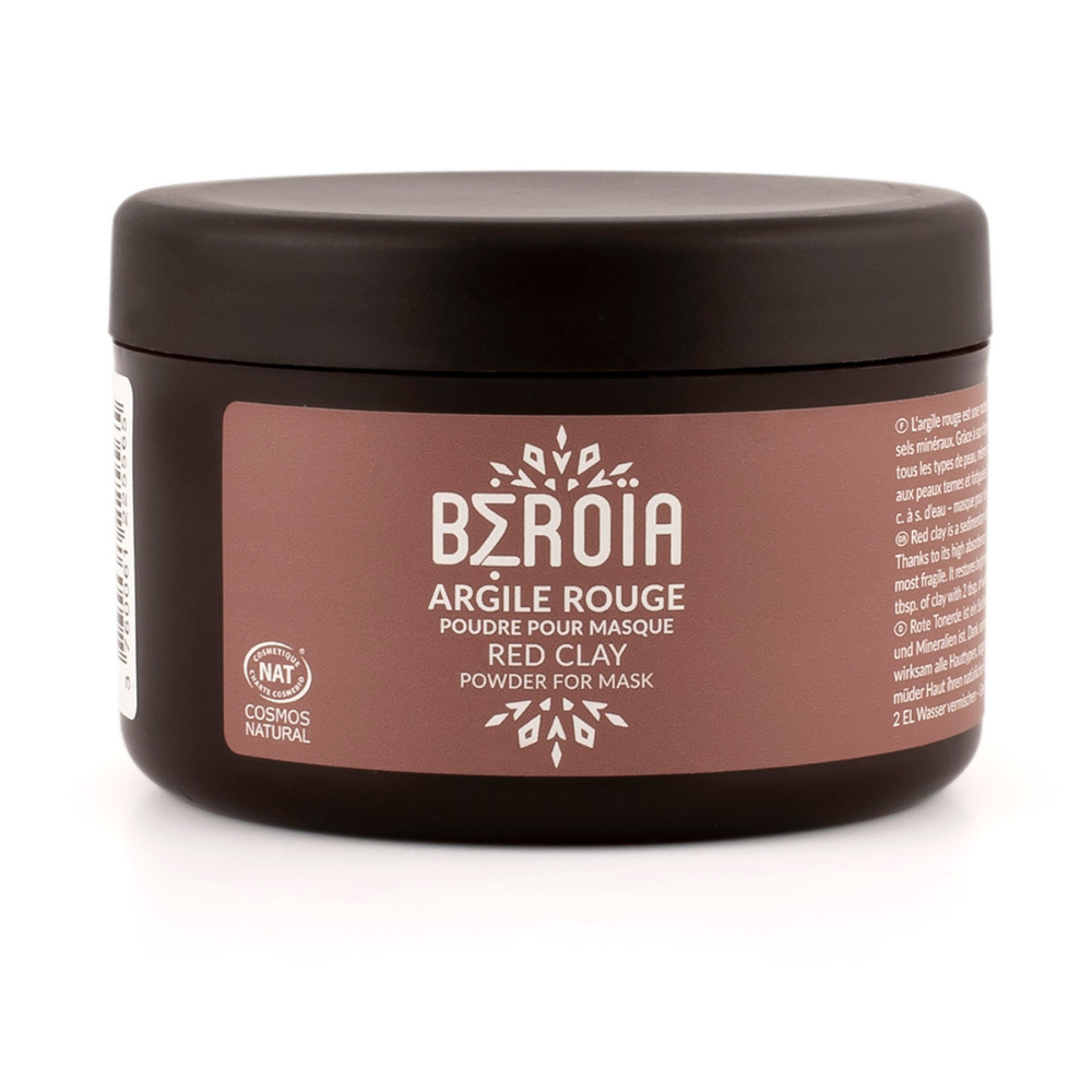 Argile rouge en poudre certifiée Cosmos Natural