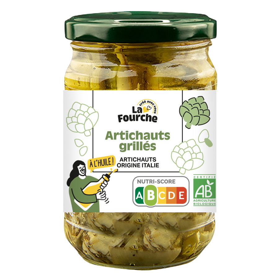 Artichauts grillés à l'huile bio - 280g