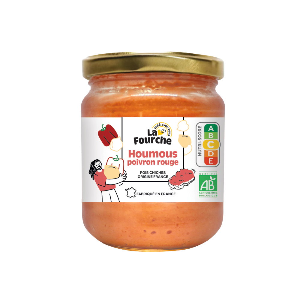 Houmous poivron rouge bio