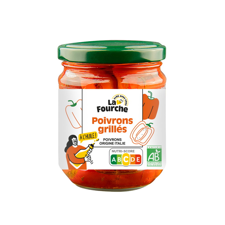 Poivrons grillés à l'huile bio