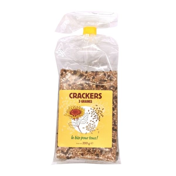 Crackers 3 graines bio