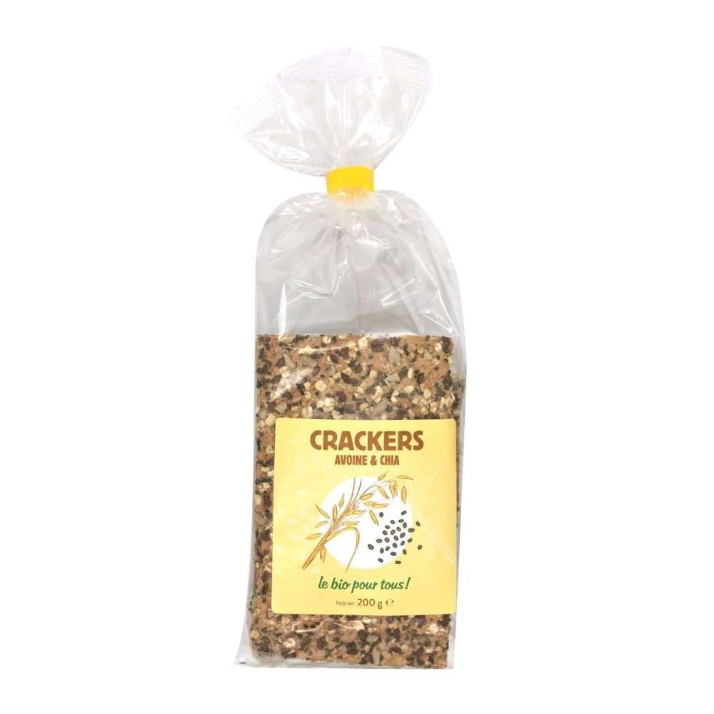 Crackers avoine chia bio