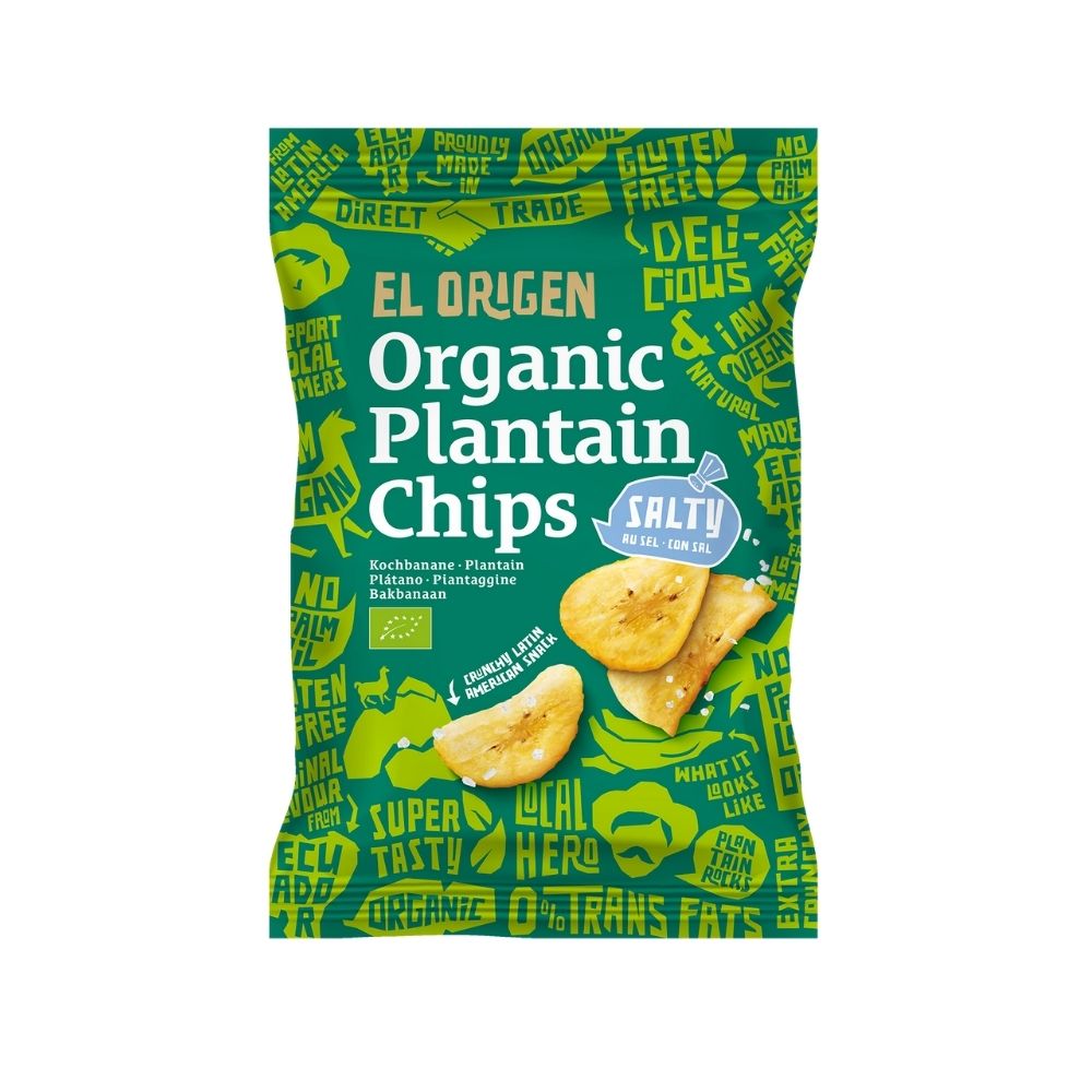 Chips de banane plantain bio