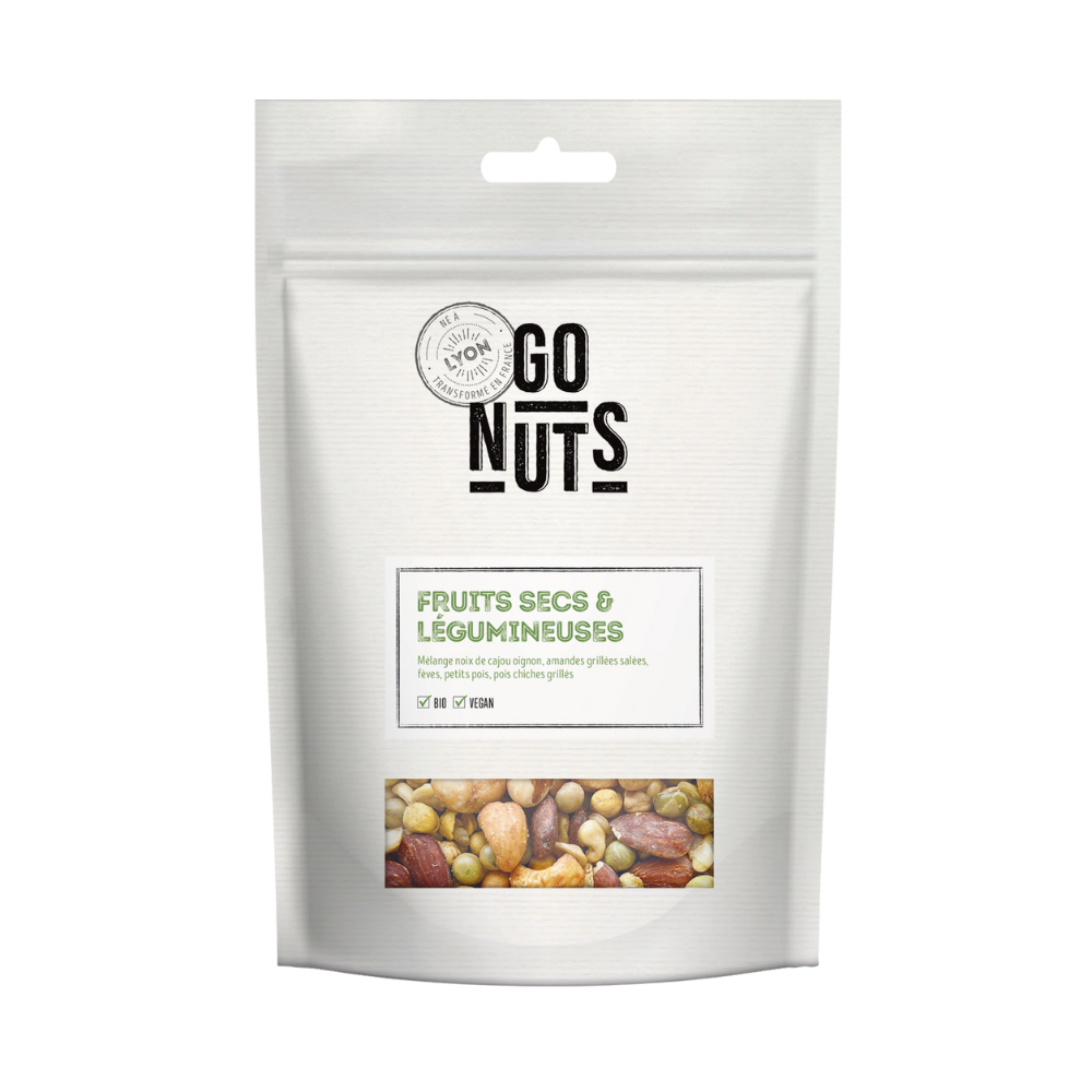 Mélange fruits secs & légumineuses bio