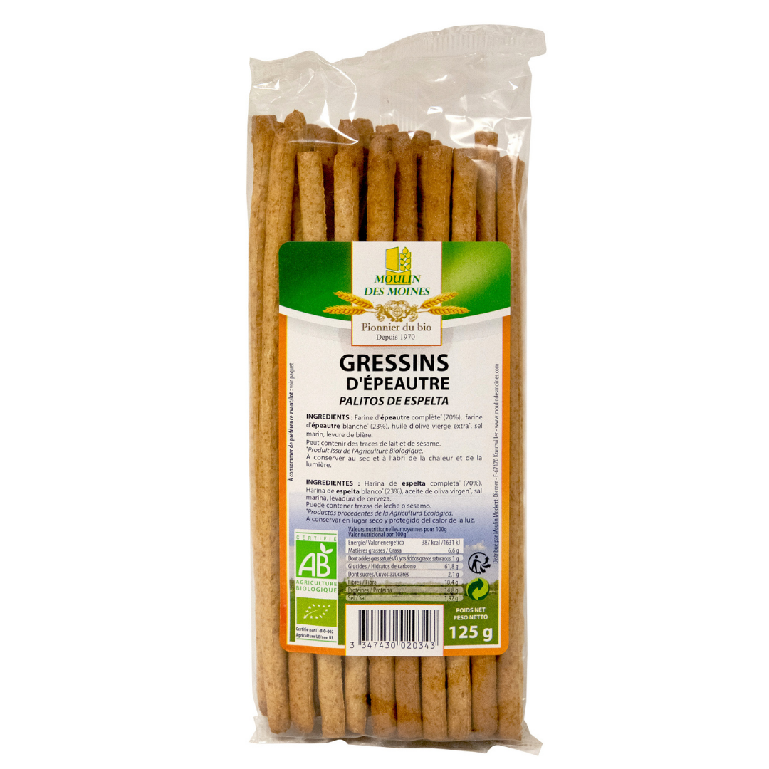 Gressins d'épeautre bio