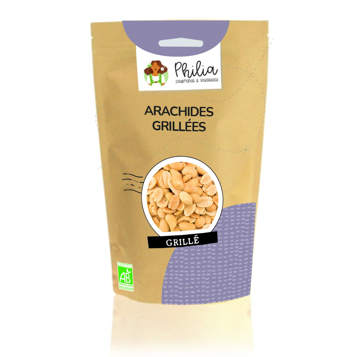 Cacahuètes grillées nature bio