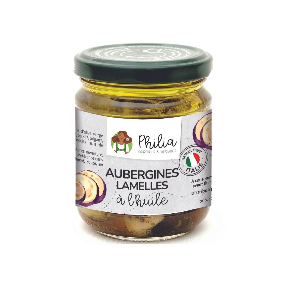 Aubergines grillées à l'huile bio