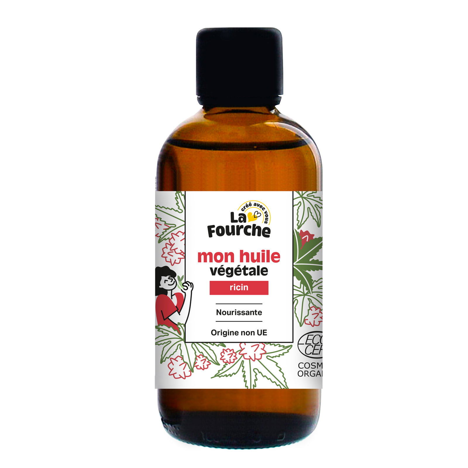 Huile végétale de ricin certifiée Cosmos Organic